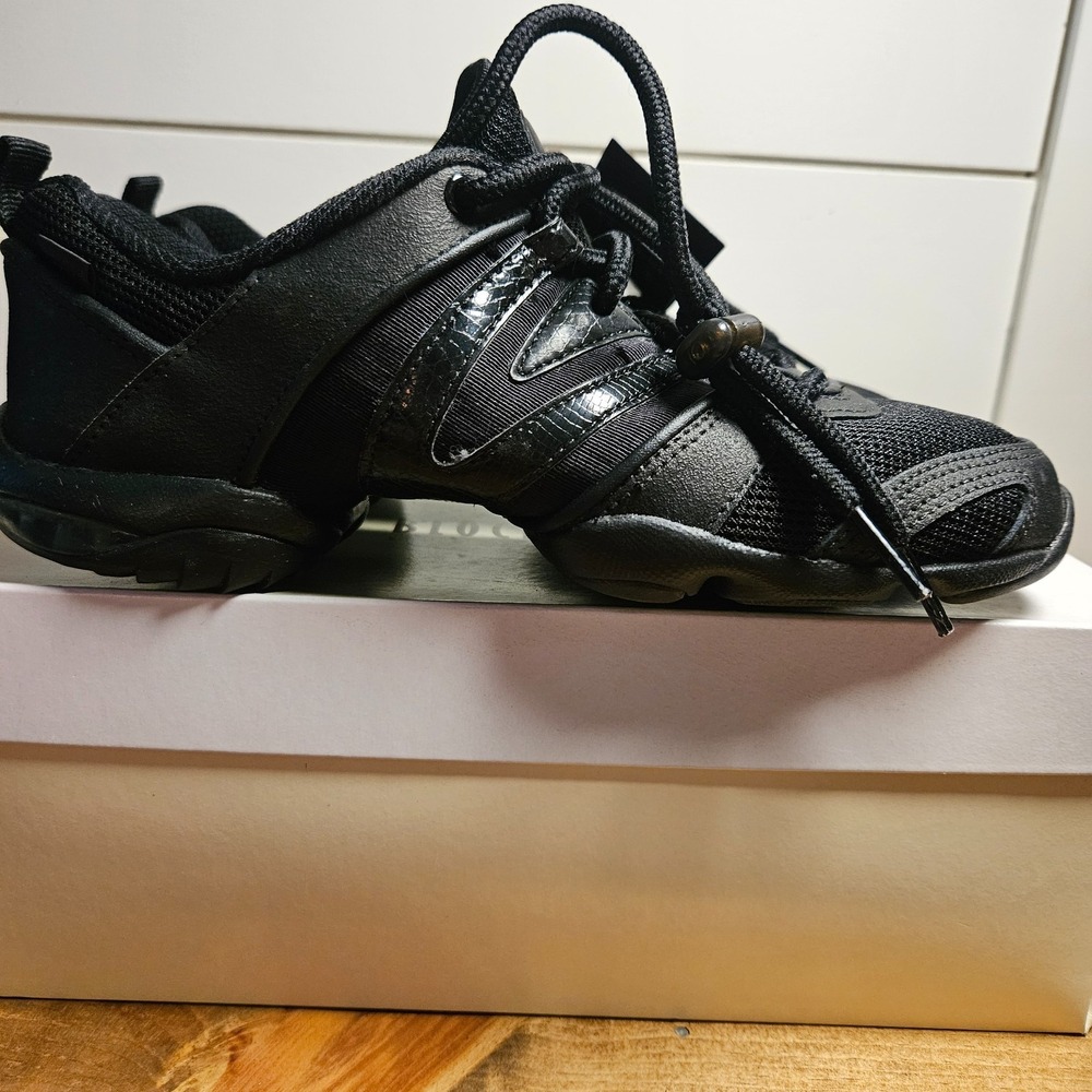 Bloch Evolution S0510L Black Dance Sneakers Shoes Women's US 8 NIB Jazz Hip Hop